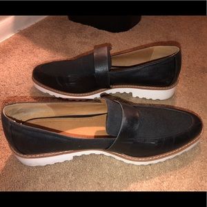 Size 12 Black pointy toe loafers